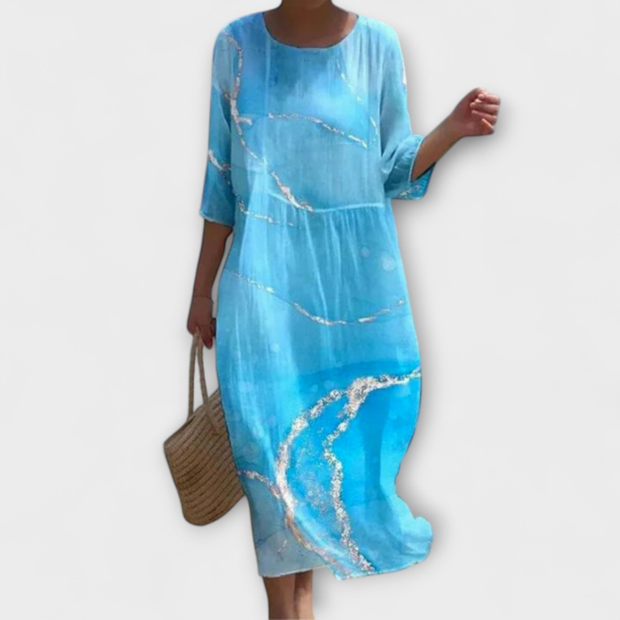 Violeta™ – Stilren Blommig Maxiklänning