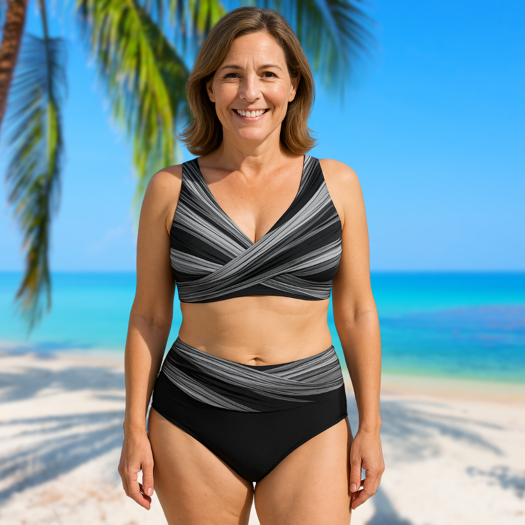 Melanie™ - Färgstark Formande Sommarbikini För Extra Självförtroende