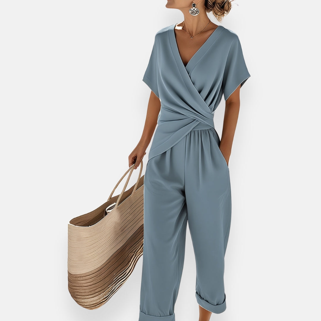 Silvane™ - Elegant Jumpsuit med Omslagsdesign