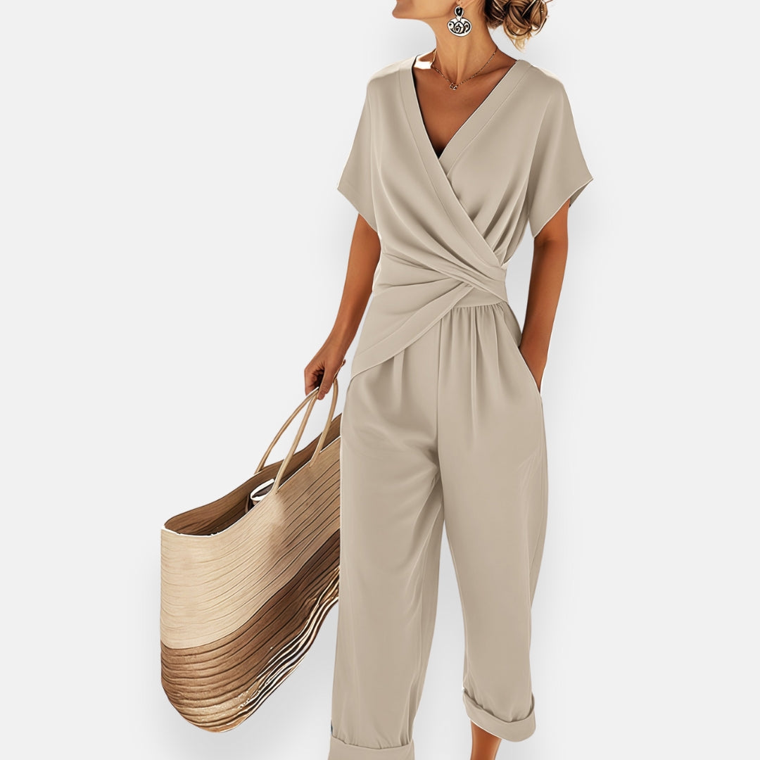 Silvane™ - Elegant Jumpsuit med Omslagsdesign
