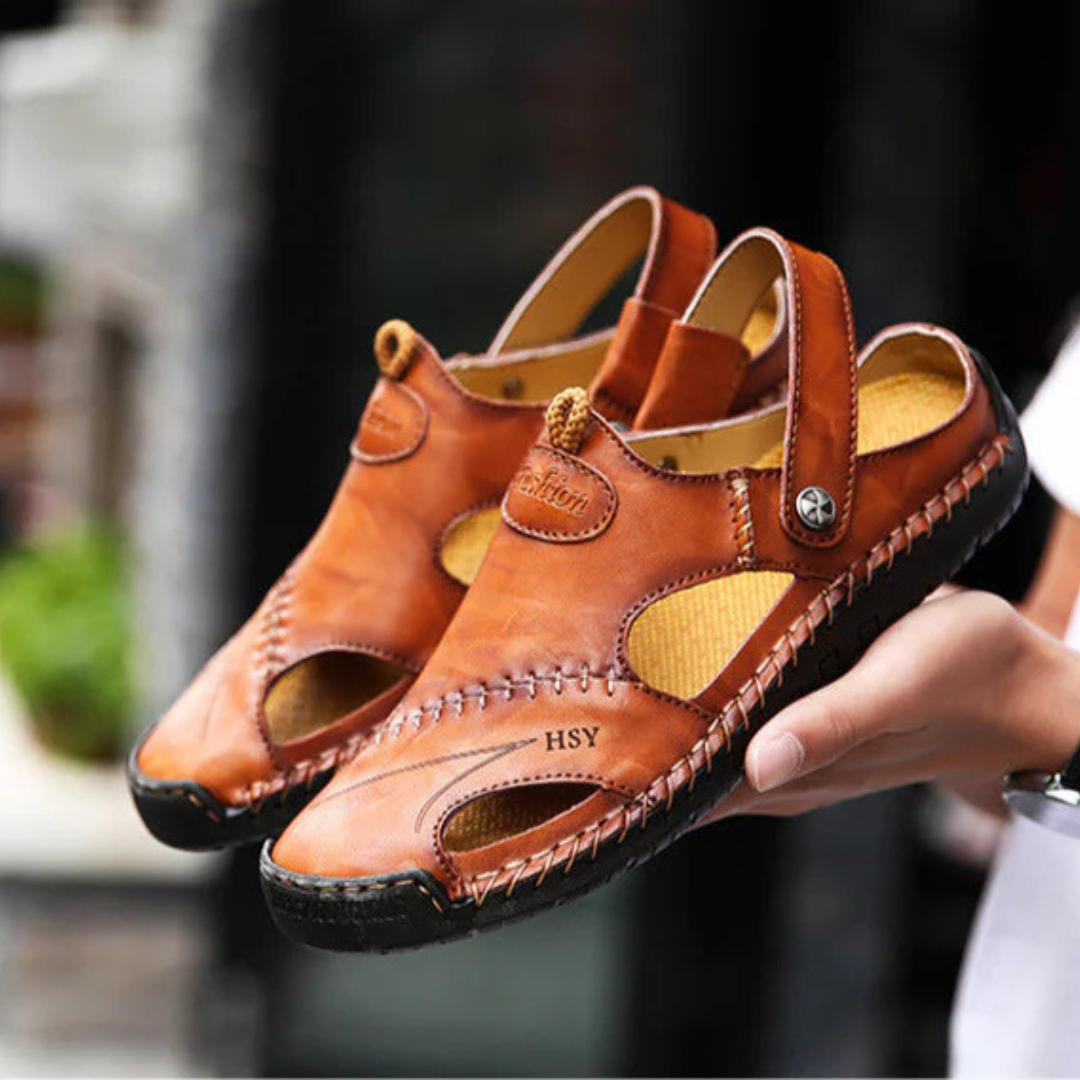 Lars™ – Premium Ortopediska Sandaler i Läder