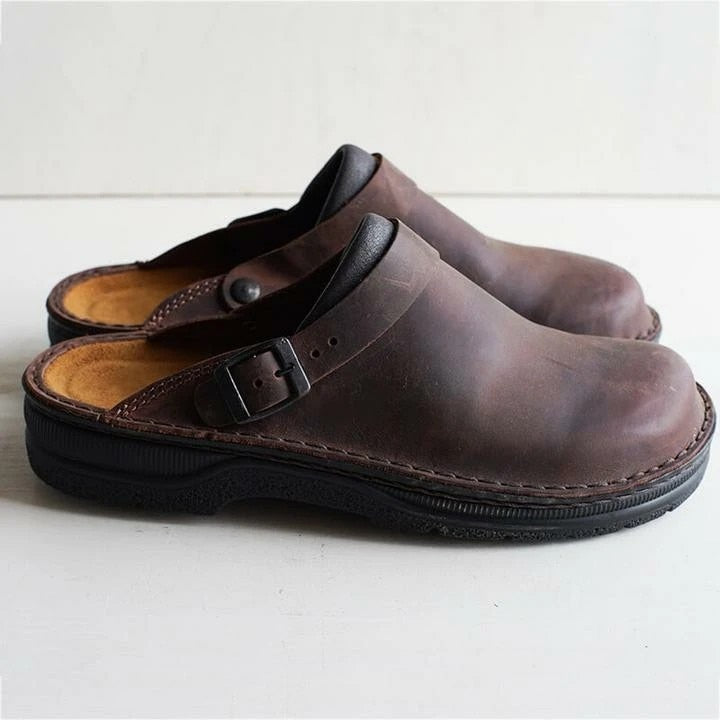 Maikel™ - Vintage Mjukbottnade Slip-in Ortopediska Sandaler