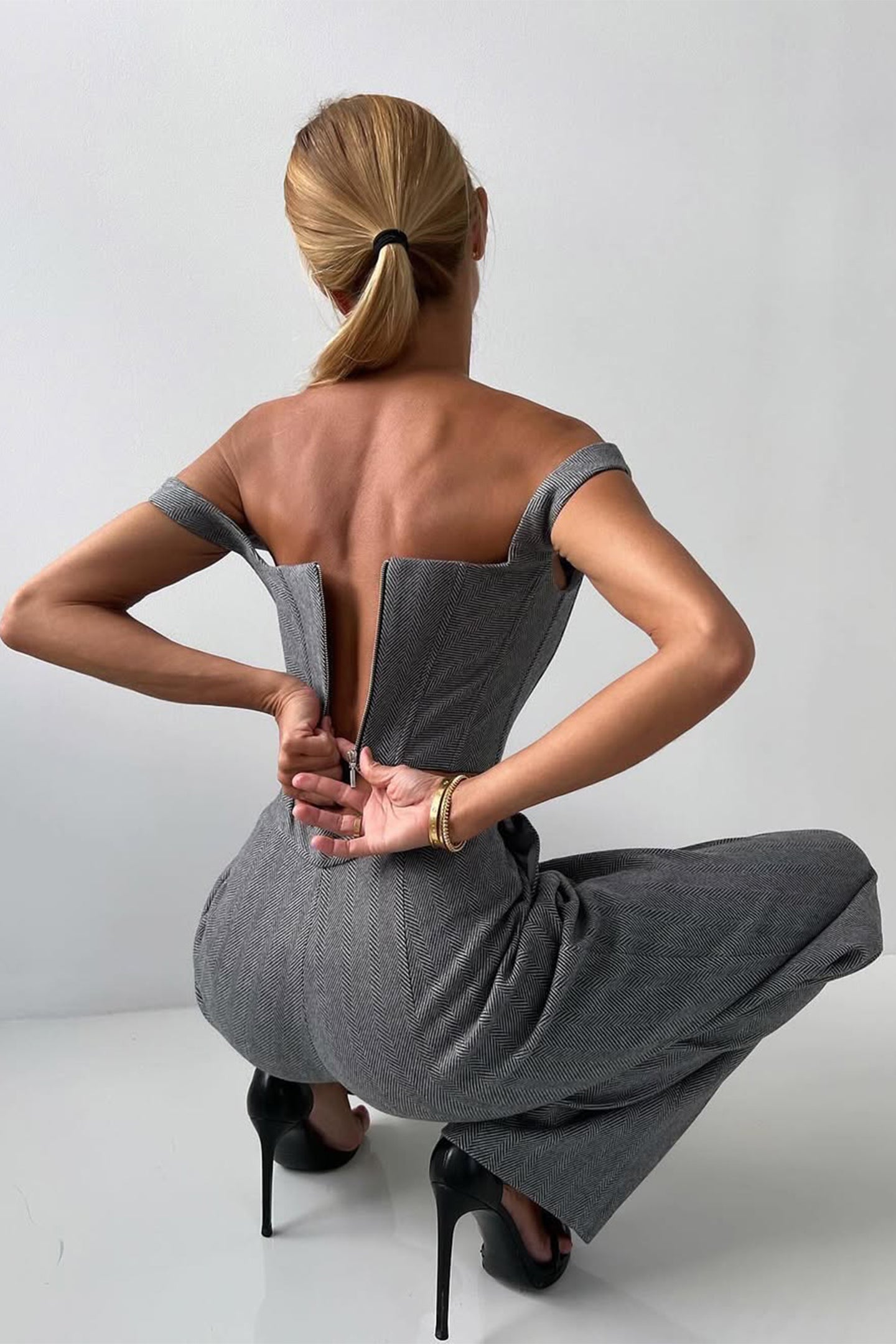 Marina™ – Avslappnad Tredelad Kostym med Dubbelsidig Kavaj